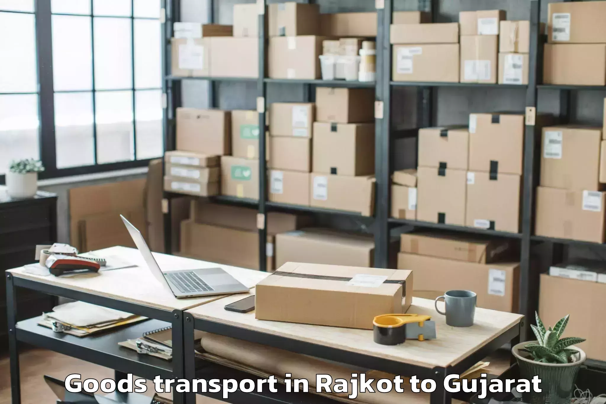 Book Your Rajkot to Sabarmati University Ahmedabad Goods Transport Today